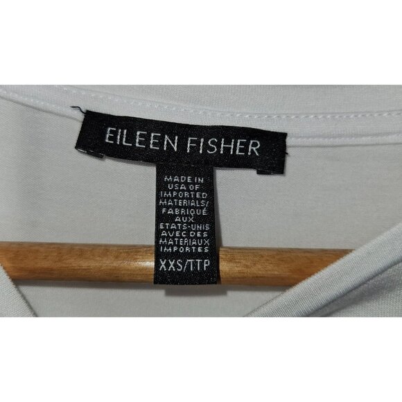 Eileen Fisher Crew Neck Long Shell Sleeveless Women Size XXS Tencel Elastane - Picture 5 of 6